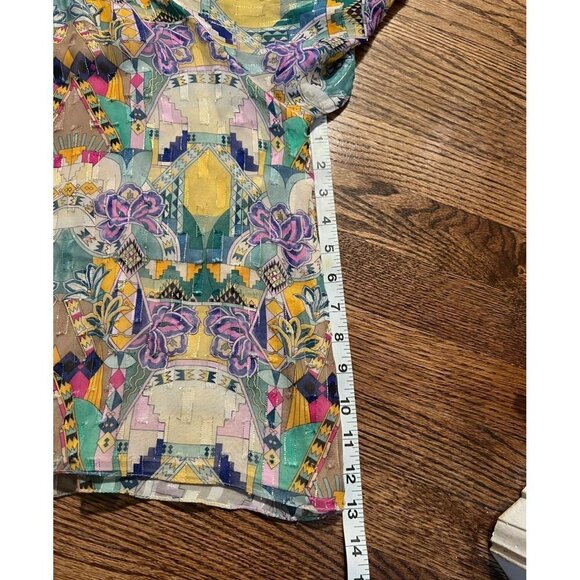 Chufy | Inka Tasseled‎ Blouse Multicolor Sz S - Picture 9 of 10